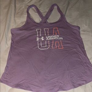 Under Armour Purple Sleeveless Relaxed Tank Top
